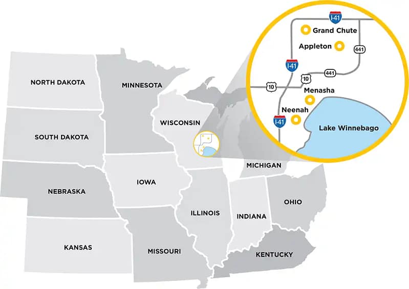 Fox Cities Map